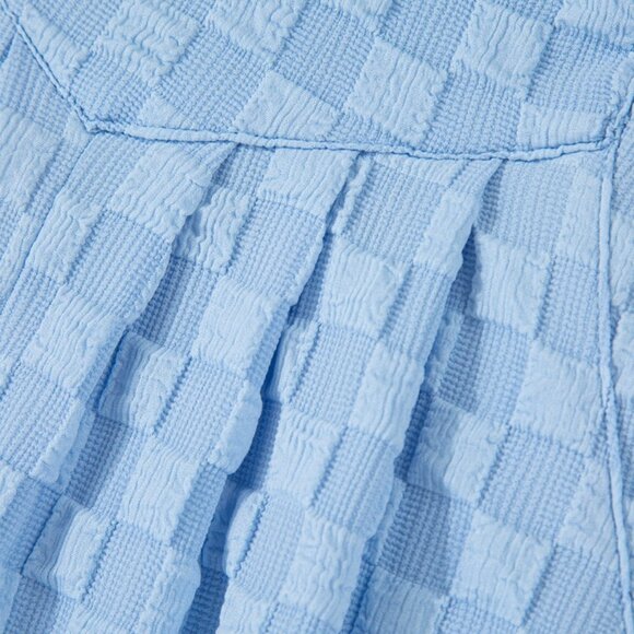 Checkered Pocketed Wide Leg Overalls - Picture 10 of 16